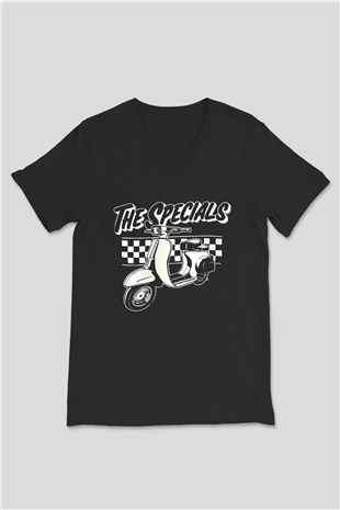 The Specials Siyah Unisex V Yaka Tişört T-Shirt