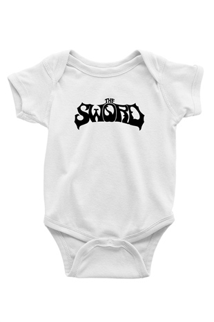 The Sword Baskılı Beyaz Unisex Bebek Body - Zıbın