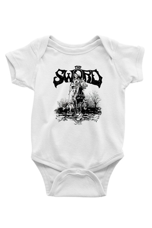 The Sword Baskılı Beyaz Unisex Bebek Body - Zıbın