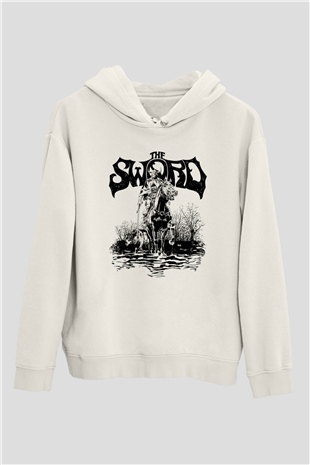 The Sword Beyaz Unisex Hoodie