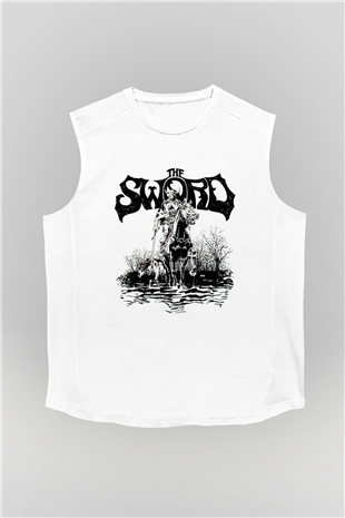 The Sword Beyaz Unisex Kolsuz Tişört