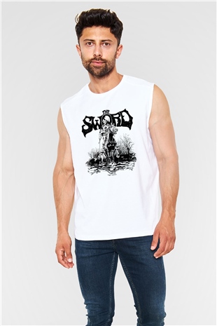 The Sword Beyaz Unisex Kolsuz Tişört