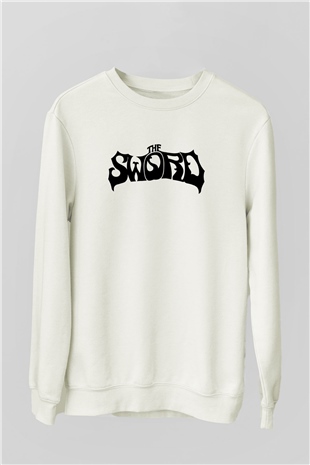 The Sword Beyaz Unisex Sweatshirt