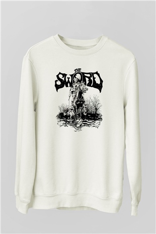 The Sword Beyaz Unisex Sweatshirt