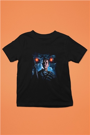 The Terminator Baskılı Siyah Unisex Çocuk Tişört