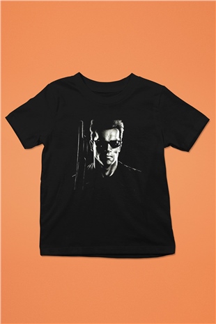 The Terminator Baskılı Siyah Unisex Çocuk Tişört