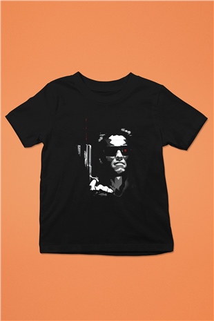 The Terminator Baskılı Siyah Unisex Çocuk Tişört