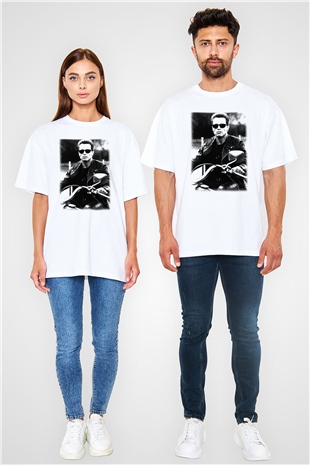 The Terminator Beyaz Unisex Oversize Tişört T-Shirt