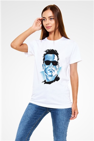 The Terminator Beyaz Unisex Tişört T-Shirt