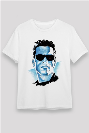 The Terminator Beyaz Unisex Tişört T-Shirt