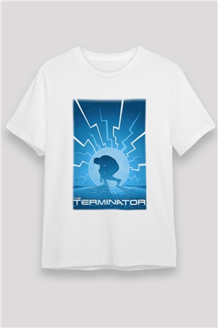 The Terminator Beyaz Unisex Tişört T-Shirt