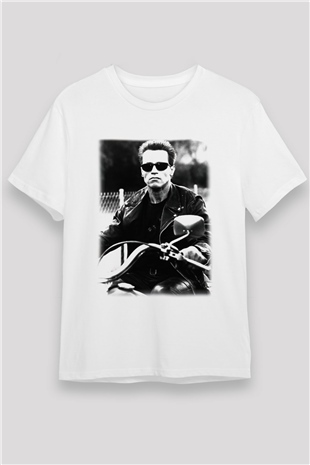 The Terminator Beyaz Unisex Tişört T-Shirt