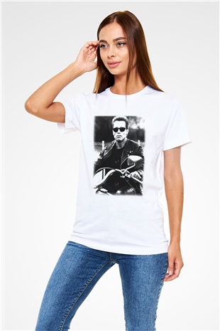 The Terminator Beyaz Unisex Tişört T-Shirt