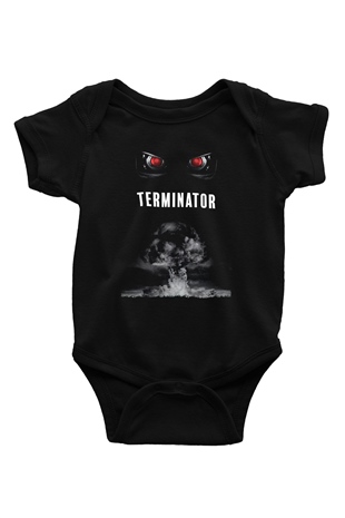 The Terminator Siyah Bebek Body - Zıbın