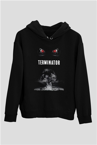 The Terminator Siyah Unisex Hoodie