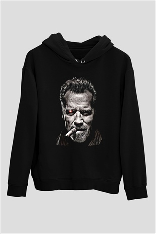 The Terminator Siyah Unisex Hoodie
