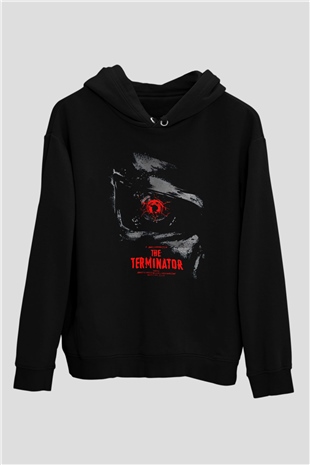 The Terminator Siyah Unisex Kapşonlu Sweatshirt