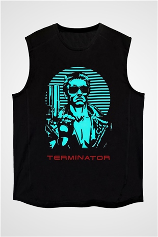 The Terminator Siyah Unisex Kolsuz Tişört
