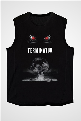 The Terminator Siyah Unisex Kolsuz Tişört