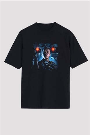 The Terminator Siyah Unisex Oversize Tişört T-Shirt
