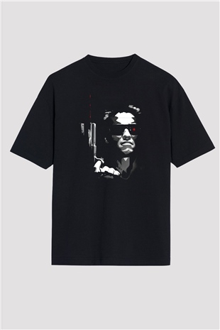 The Terminator Siyah Unisex Oversize Tişört T-Shirt