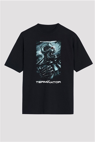 The Terminator Siyah Unisex Oversize Tişört T-Shirt