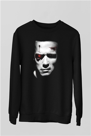 The Terminator Siyah Unisex Sweatshirt