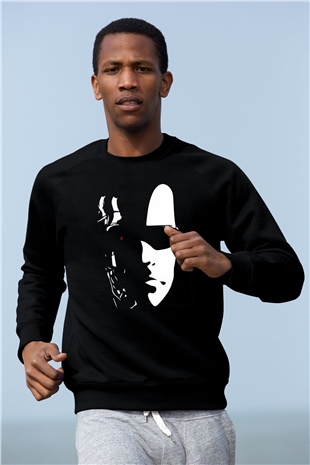 The Terminator Siyah Unisex Sweatshirt