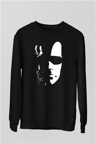 The Terminator Siyah Unisex Sweatshirt