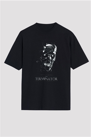The Terminator Siyah Oversize Tişört Oversize T-shirt
