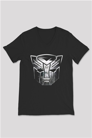 The Terminator Siyah Unisex V Yaka Tişört T-Shirt