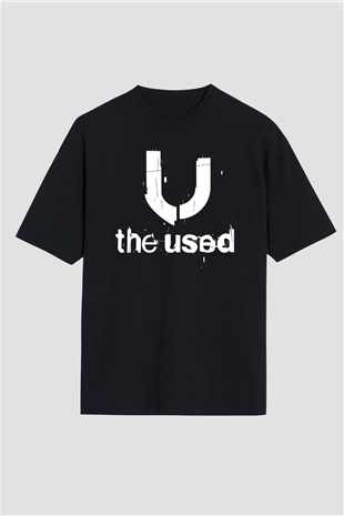 The Used Siyah Unisex Oversize Tişört T-Shirt