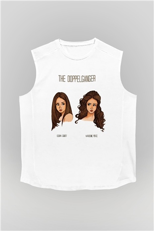The Vampire Diaries Beyaz Unisex Kolsuz Tişört