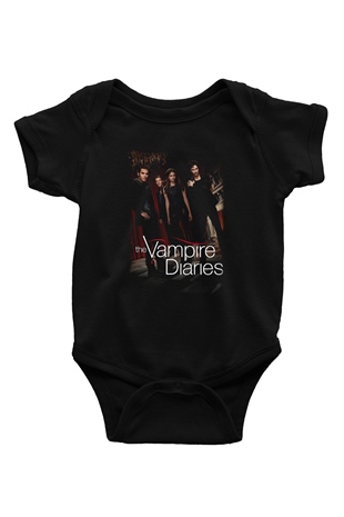 The Vampire Diaries Siyah Bebek Body - Zıbın