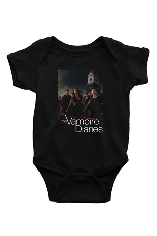 The Vampire Diaries Siyah Bebek Body - Zıbın