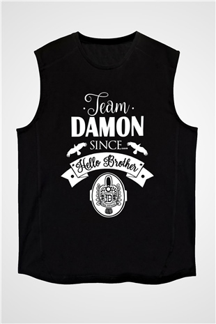 The Vampire Diaries Siyah Unisex Kolsuz Tişört