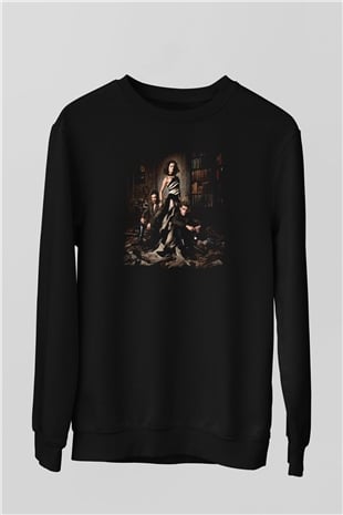 The Vampire Diaries Siyah Unisex Sweatshirt