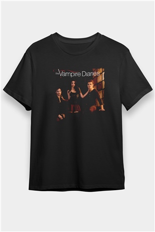 The Vampire Diaries Siyah Unisex Tişört T-Shirt