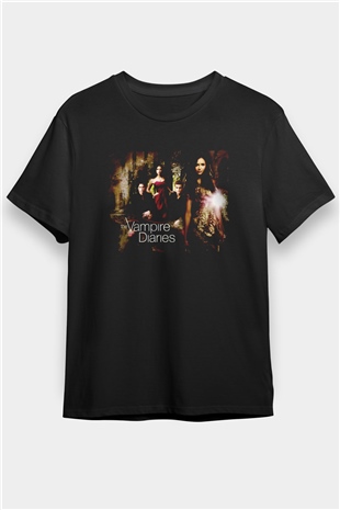 The Vampire Diaries Siyah Unisex Tişört T-Shirt
