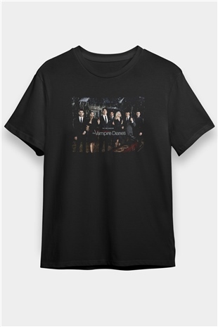 The Vampire Diaries Siyah Unisex Tişört T-Shirt