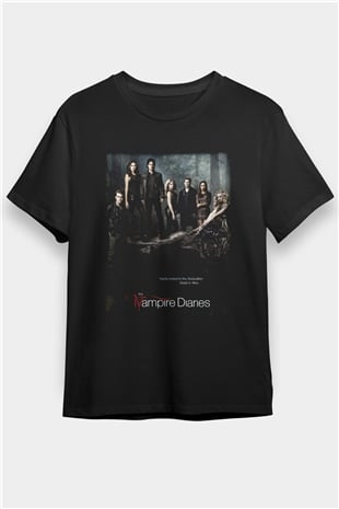 The Vampire Diaries Siyah Unisex Tişört T-Shirt