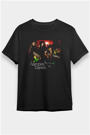 The Vampire Diaries Siyah Unisex Tişört T-Shirt