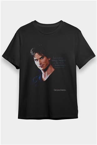 The Vampire Diaries Siyah Unisex Tişört T-Shirt