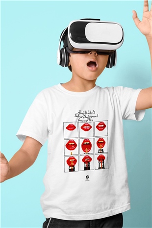 The Velvet Underground Baskılı Beyaz Unisex Çocuk Tişört