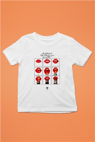 The Velvet Underground Baskılı Beyaz Unisex Çocuk Tişört