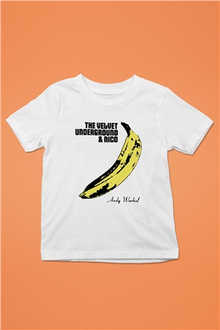 The Velvet Underground Baskılı Beyaz Unisex Çocuk Tişört