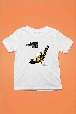 The Velvet Underground Baskılı Beyaz Unisex Çocuk Tişört