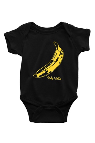 The Velvet Underground Baskılı Siyah Bebek Body - Zıbın