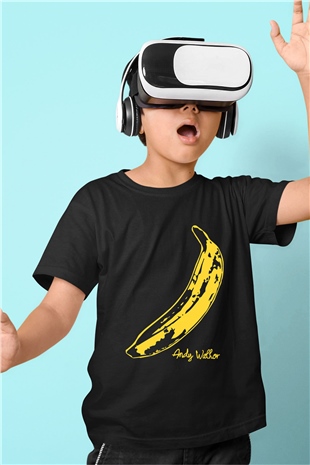 The Velvet Underground Baskılı Siyah Unisex Çocuk Tişört