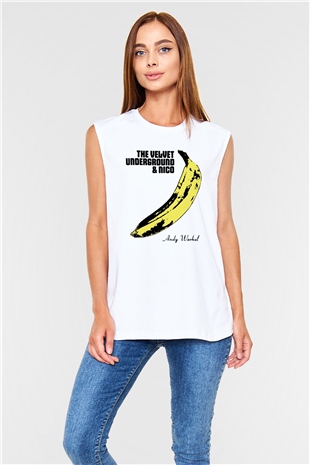 The Velvet Underground Beyaz Unisex Kolsuz Tişört